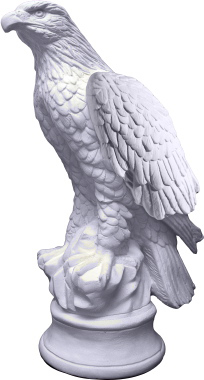 Eagle Round Base Plaster Statue Large