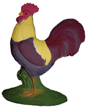 Rooster Plaster Statue