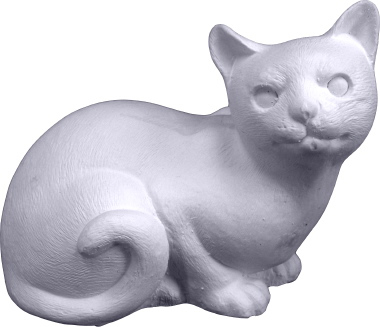 Princess Cat Plaster Statue