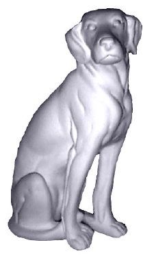 Labrador Seated Plaster Statue Large