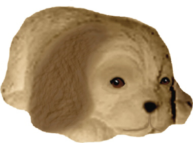 Pound Puppy Plaster Statue