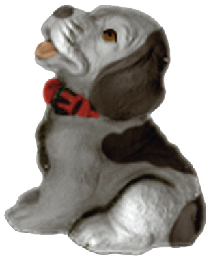 Puppy Plaster Statue b