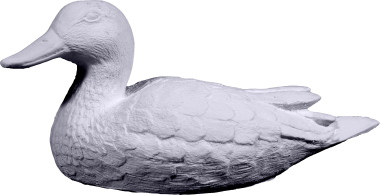 Duck Plaster Statue Small