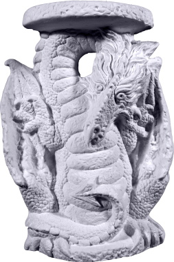Dragon Mini Plaster Pedestal