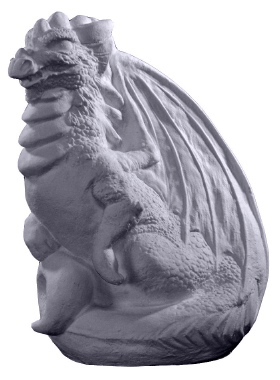 Dragon Medium Plaster Statue
