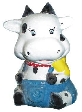 Party Cow Plaster Statue