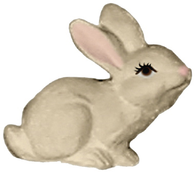 Love Rabbit Up Plaster Statue