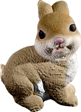 Woodland Bunny Plaster Statue