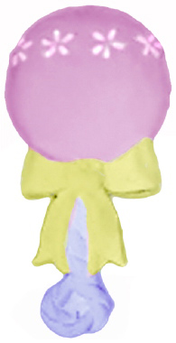 Baby Rattle Plaster Plaque