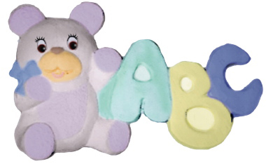 ABC Bear Plaster Plaque