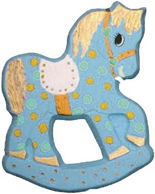 Pinto Rocking Horse Plaster Plaque
