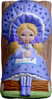 Doll by Tree Plaster Bookend