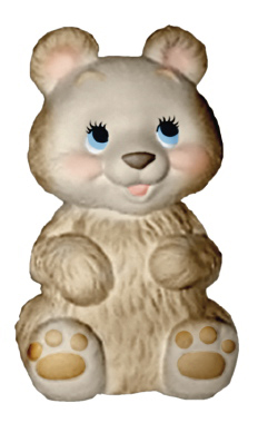 Teddy Bear Unpainted Plaster Piggy Bank