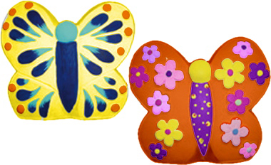 Double Sided Butterfly Unpainted Plaster Piggy Bank