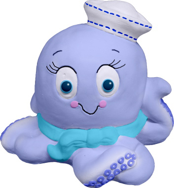 Salty Unpainted Plaster Piggy Bank