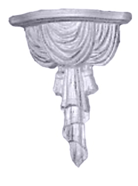 Draped Plaster Bracket Corbel