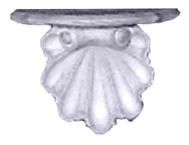 Shell Plate Stand Plaster Bracket Corbel