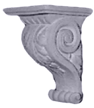 Acanthus with Shelf Plaster Bracket Corbel