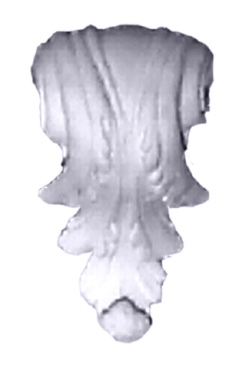 Curled Feather Drapery Plaster Bracket Corbel