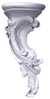 Swirl Leaf Plaster Bracket Corbel a