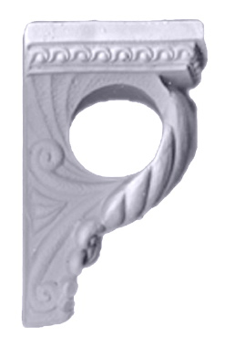 Shell Drapery Plaster Bracket Corbel Small