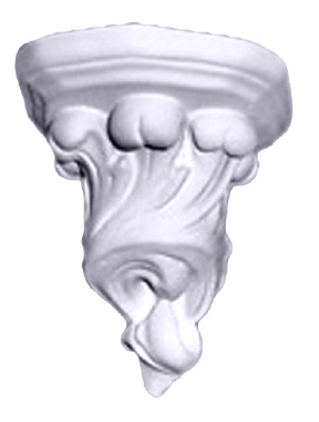 Tiny Waves Plaster Bracket Corbel
