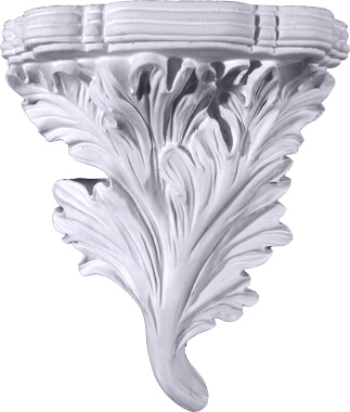 Oak Leaf Plaster Bracket Corbel