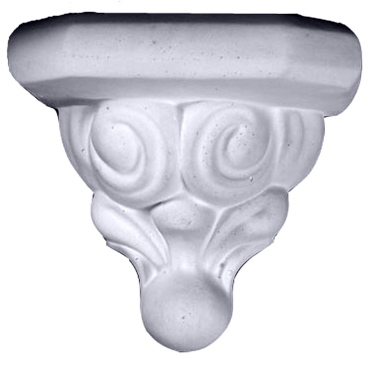 Small Swirls Shelf Plaster Bracket Corbel