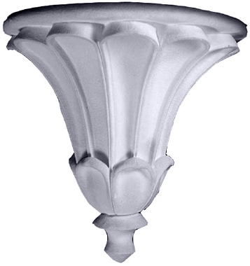 Fluted Tulip Plaster Bracket Corbel