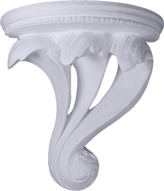 Three Waves Plaster Bracket Corbel