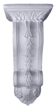 Tall Scroll Plaster Bracket Corbel