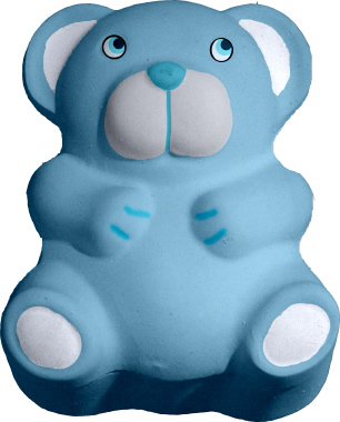 Bear Shaped Unpainted Plaster Trinket or Jewelry Box
