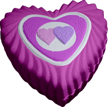 Double Heart Unpainted Plaster Trinket or Jewelry Box