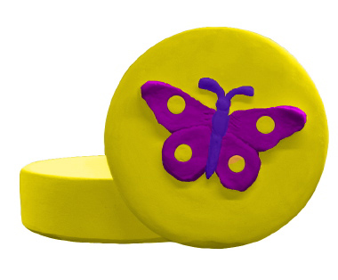 Butterfly Unpainted Plaster Trinket or Jewelry Box