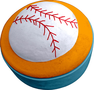 Baseball Unpainted Plaster Trinket or Jewelry Box