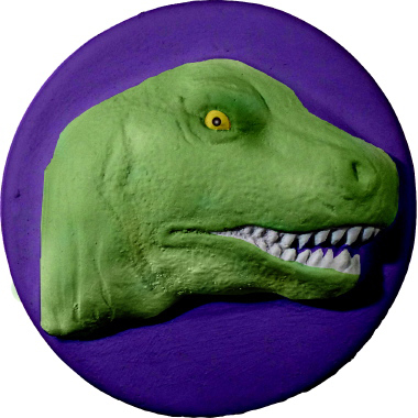 Dinosaur Unpainted Plaster Trinket or Jewelry Box