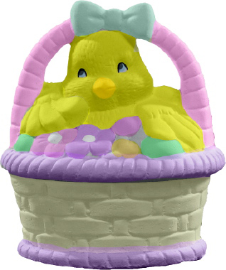 Chick Wicker Unpainted Plaster Trinket or Jewelry Box