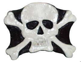 Skull Unpainted Plaster Trinket or Jewelry Box