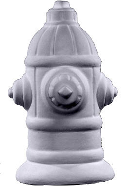 Fire Hydrant Plaster Statue Small