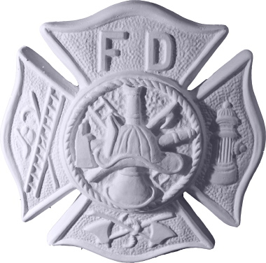 Fireman Shield Plaster Plaque b