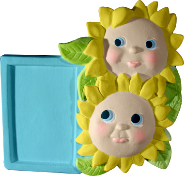 Flowers Notepad Holder Plaster Plaque