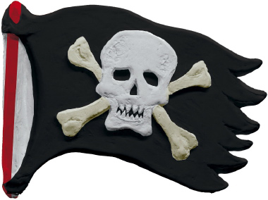 Jolly Roger Plaster Plaque