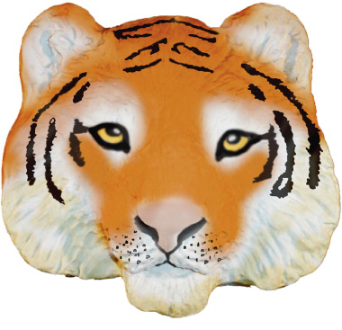 Tiger Face Plaster Plaque