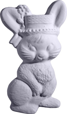 Chocolate Bunny Plaster Plaque a