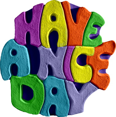 Have a Nice Day Plaster Plaque