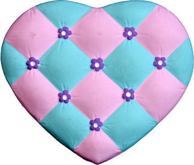 Quilted Heart Plaster Plaque