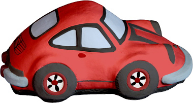 Sports Car Plaster Statue