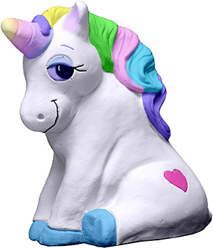 Baby Unicorn Sitting Statue