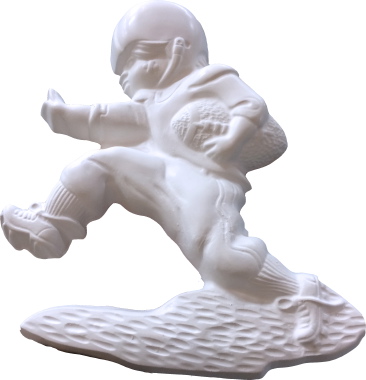 Football Player Running Plaque