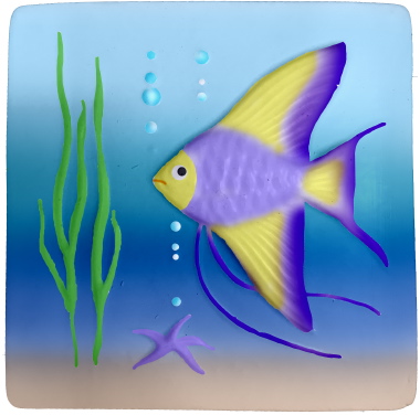 Tropical Fish Scene Right Plaque